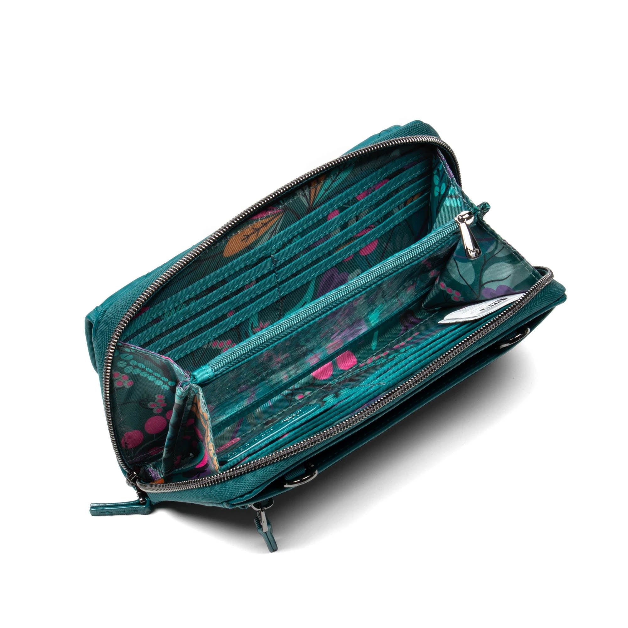 Kickflip SE Satin Luxe VL RFID Wallet - TEAL - KickflipSE_SatinLuxe_Teal_06